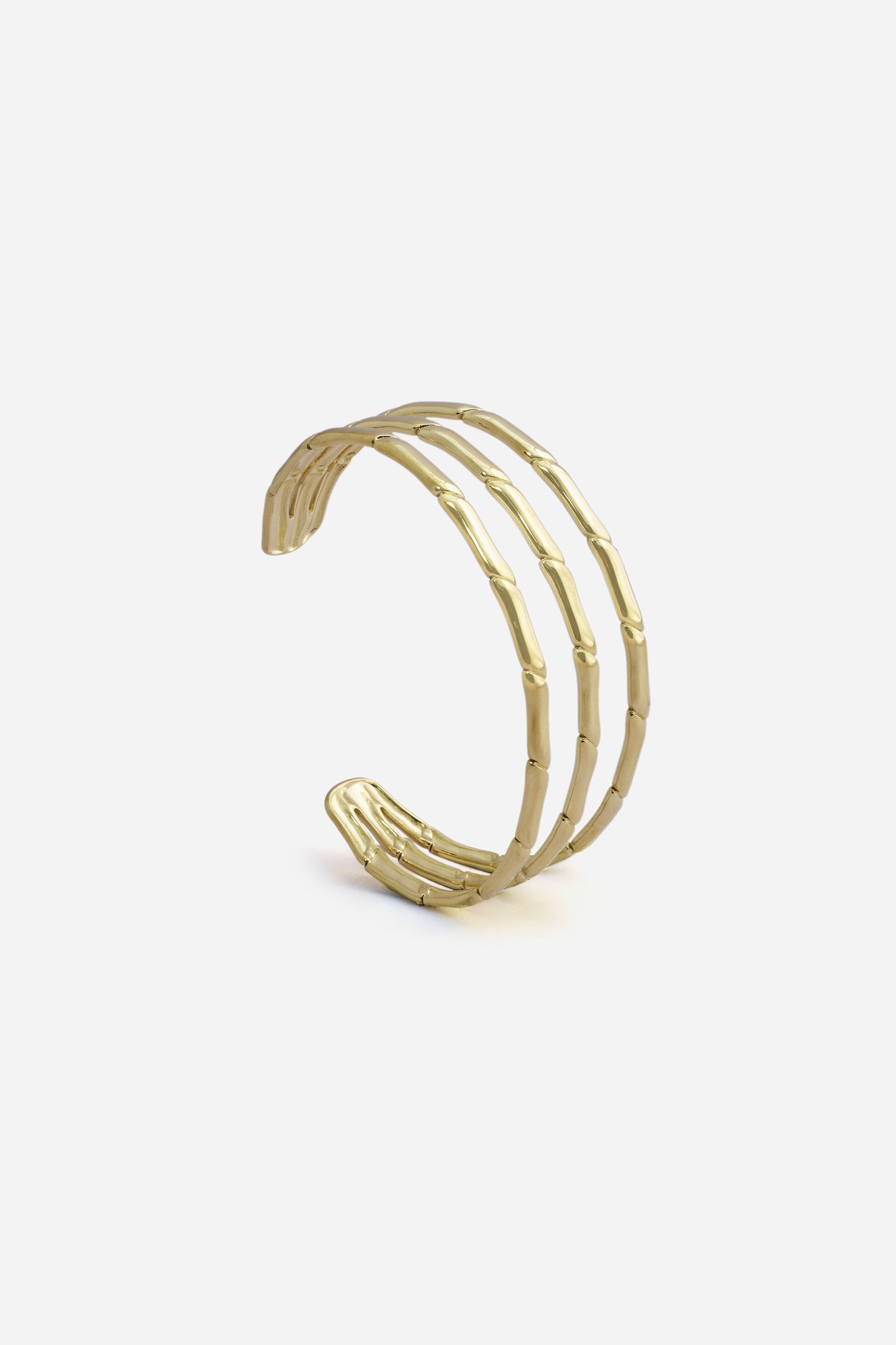 Calira Golden Cuff Bracelet, , image 2